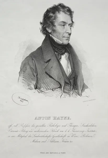Portrait of Dr. Anton Hayne av Josef Kriehuber