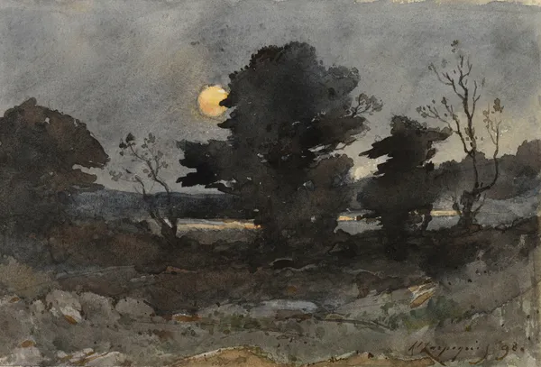 Clair de lune av Henri-Joseph Harpignies
