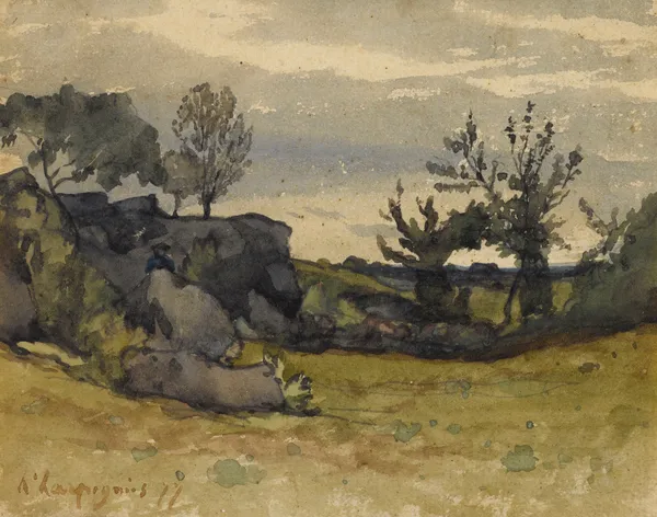 Le vallon av Henri-Joseph Harpignies