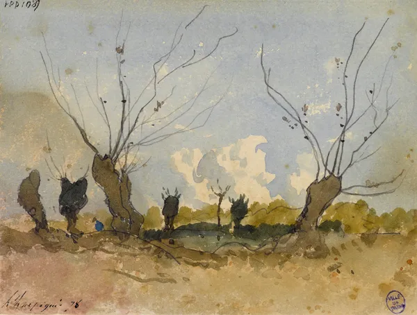 Les Saules av Henri-Joseph Harpignies