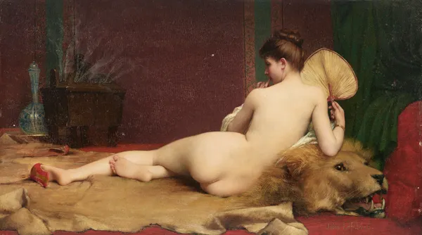 Odalisque av Jules Joseph Lefebvre