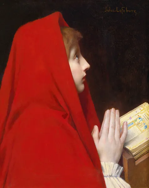 The Red Cloak av Jules Joseph Lefebvre