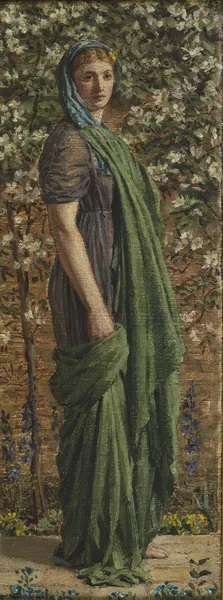 A Flower Walk av Albert Joseph Moore