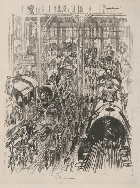 Building engines for the allies av Joseph Pennell