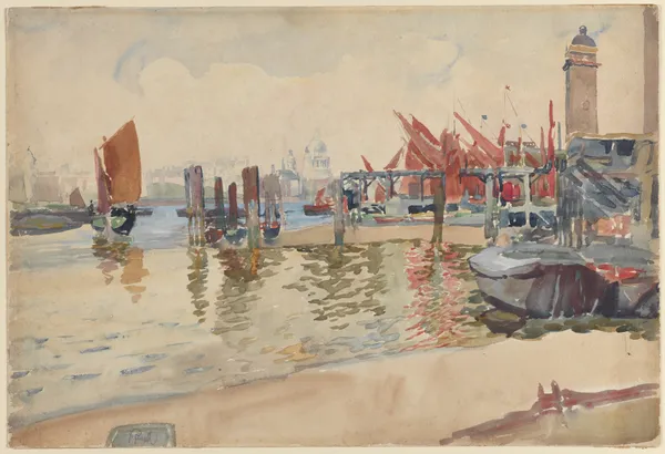 View Of London av Joseph Pennell