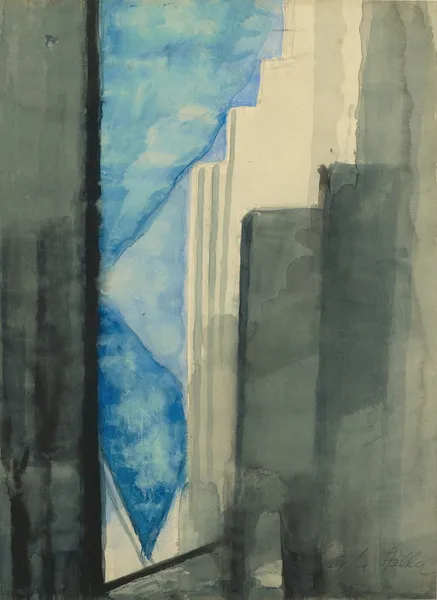 Skyscrapers av Joseph Stella