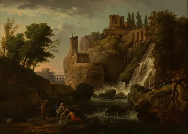 Les Cascatelles de Tivoli av Claude-Joseph Vernet