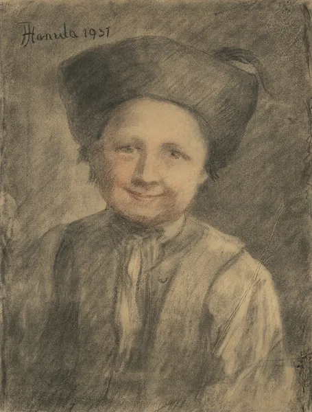 A farm boy’s study av Jozef Hanula