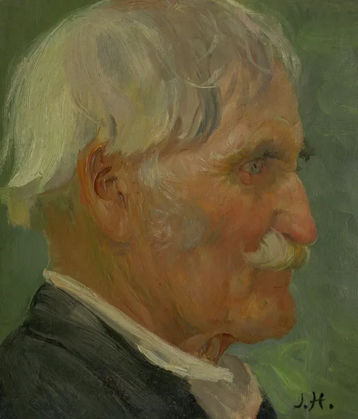 Head of an Old Man av Jozef Hanula