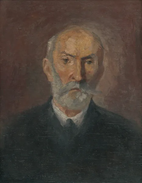 Portrait of a man av Jozef Hanula