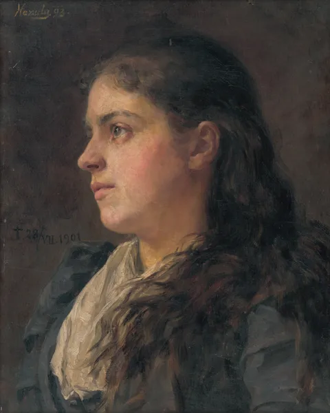 Portrait of a Woman av Jozef Hanula