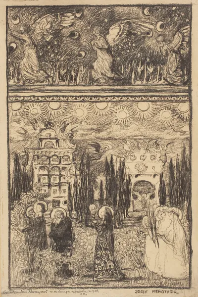 Polychrome design for the Płock Cathedral av Józef Mehoffer