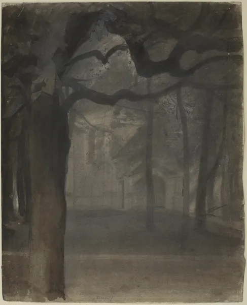 Shrine in a park (Duboj) av Józef Pankiewicz