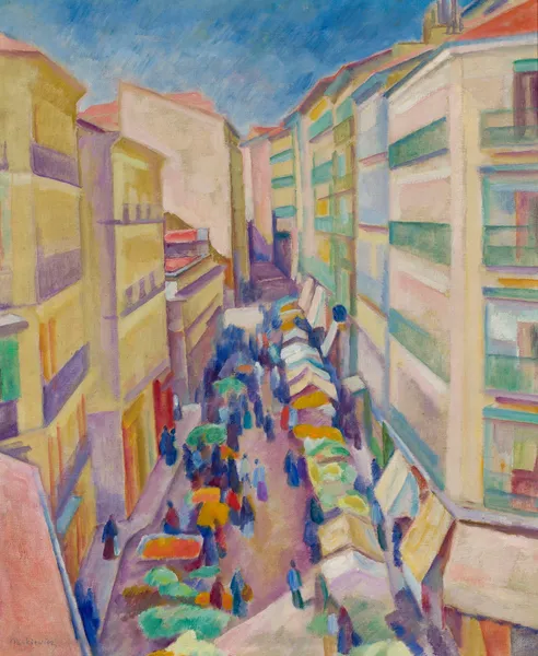 Street in Madrid (from 1916 until 1918) av Józef Pankiewicz