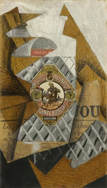 The Bottle of Anís del Mono av Juan Gris
