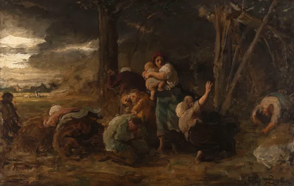 La foudre av Jules Breton