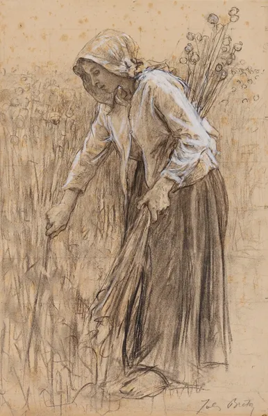 Ramasseuse d’œillettes av Jules Breton