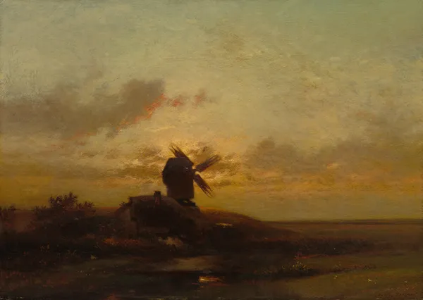 The Windmill av Jules Dupré
