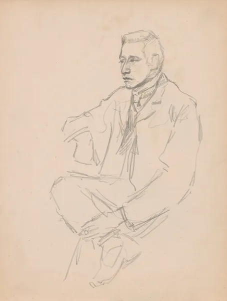 Seated Man av Jules Schmalzigaug