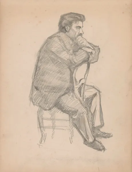 Seated Man av Jules Schmalzigaug