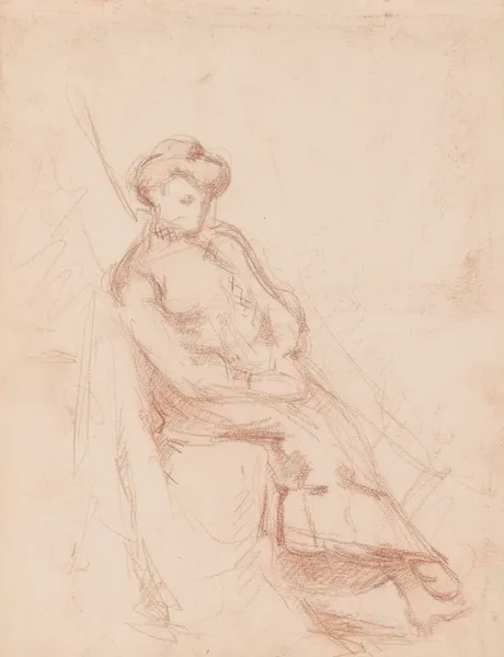 Seated Woman av Jules Schmalzigaug
