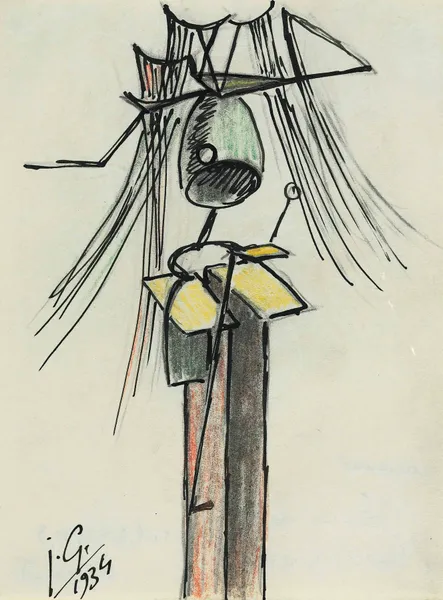 Femme dite ‘L’insecte crissant’ av Julio González