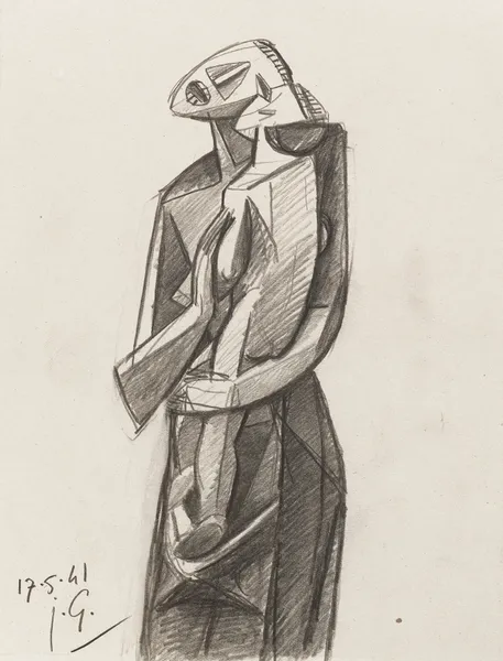 Mère et enfant av Julio González