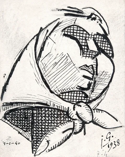 Visage de paysanne av Julio González