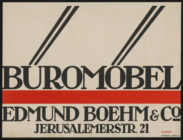 Büromöbel Edmund Boehm av Julius Klinger