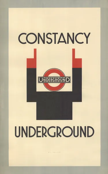 Constancy – London Underground av Julius Klinger