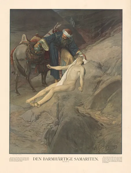 Den barmhärtige Samariter av Julius Kronberg