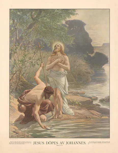 Jesus dopes av Johannes av Julius Kronberg