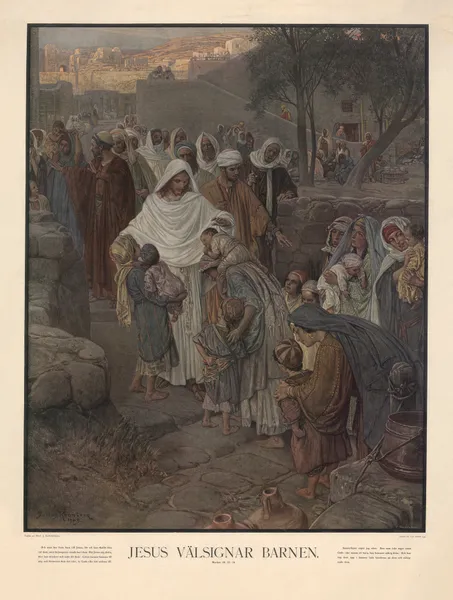 Jesus välsignar barnen av Julius Kronberg