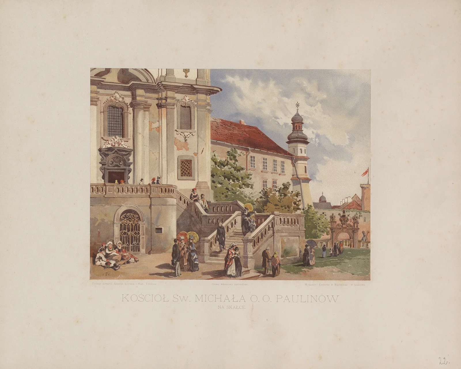 Kościół Św. Michała O.O. Paulinów Na Skałce av Juliusz Kossak