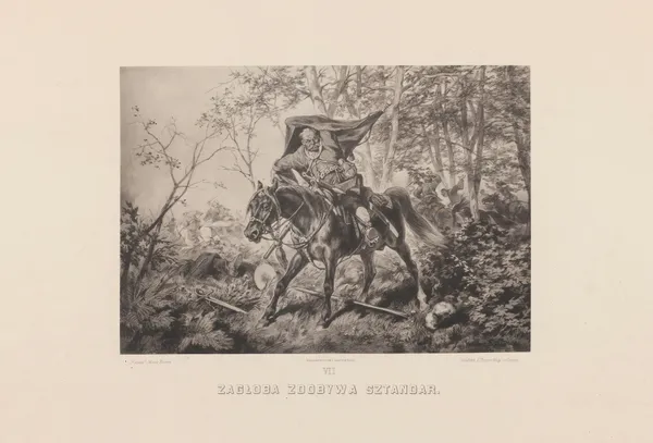 Zagłoba gets the standard av Juliusz Kossak