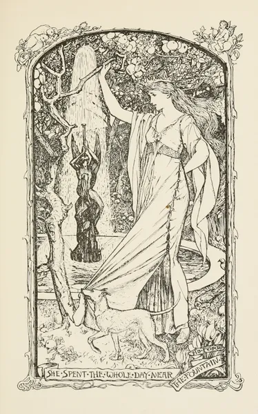She spent the whole Day near the Fountain av Henry Justice Ford