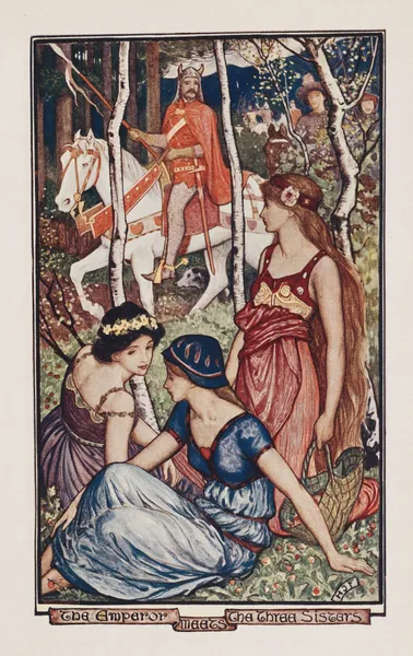 The emperor meets the Three Sisters av Henry Justice Ford