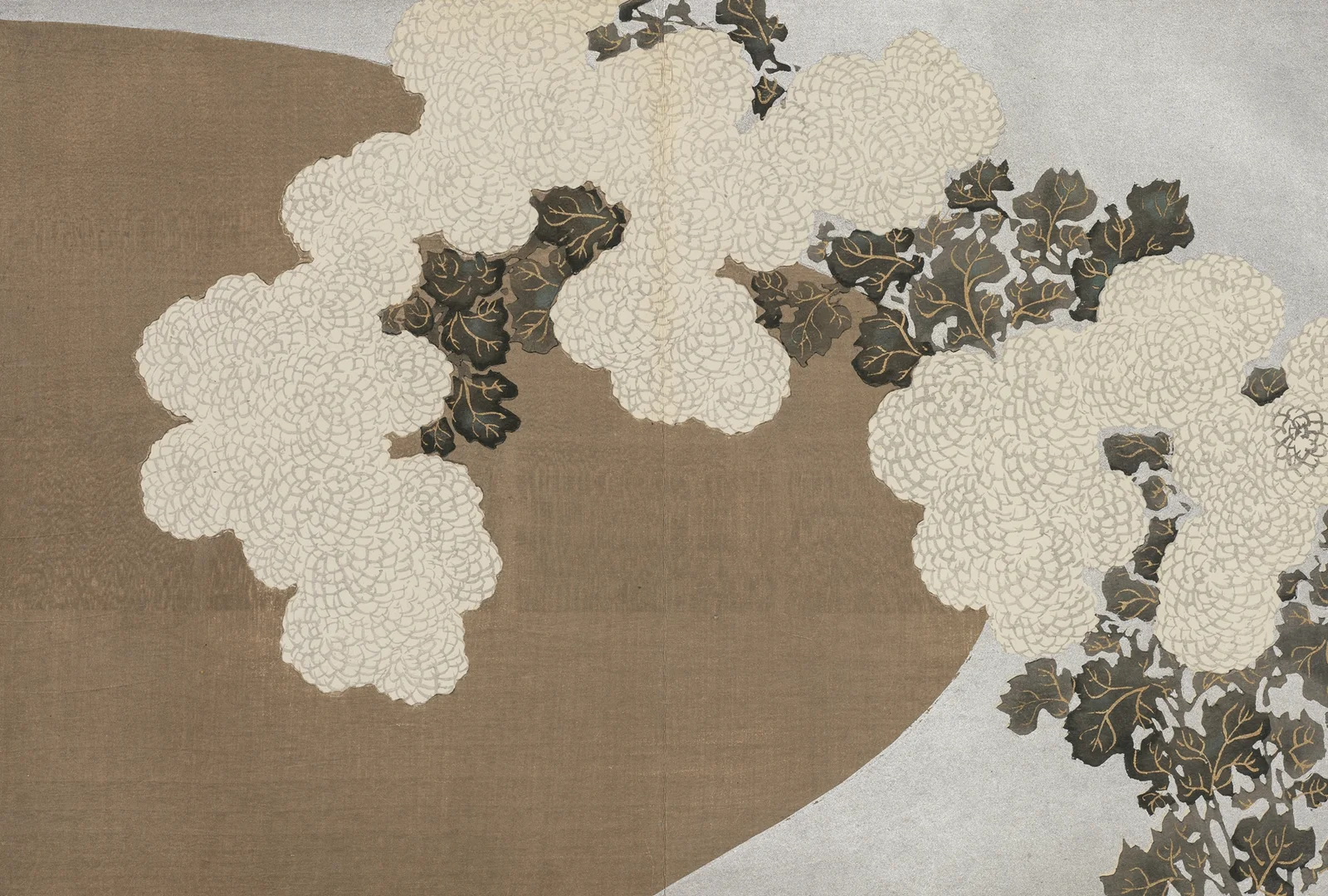 Chrysanthemums (Momoyogusa) av Kamisaka Sekka
