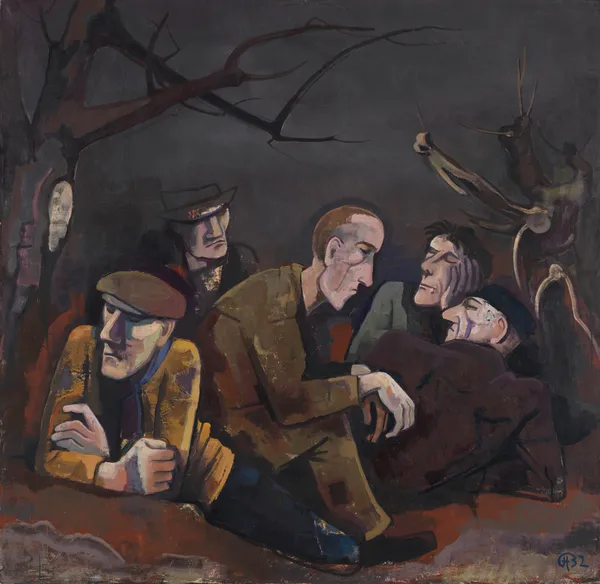 The unemployed av Karl Hofer