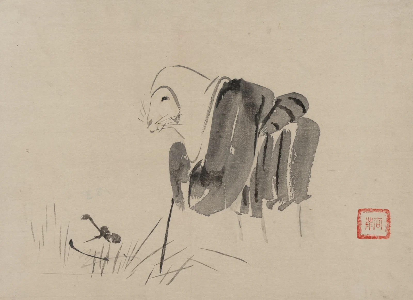Tsuri gitsune av Kawanabe Kyōsai