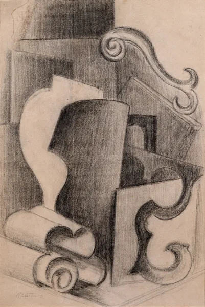 Etude pour le guéridon Louis-Philippe av Roger de La Fresnaye