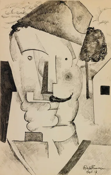 L’officier Au Bonnet De Police av Roger de La Fresnaye