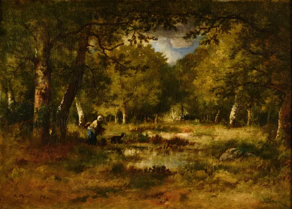 Sous-bois av Narcisse-Virgile Diaz de La Peña
