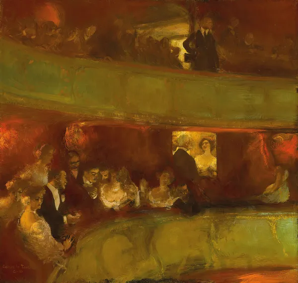 L’Entracte – souvenir d’Italie av Gaston La Touche