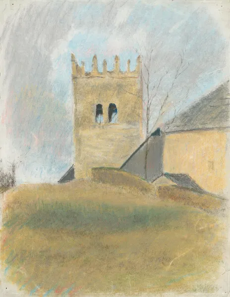 Belfry in Strážky av Ladislav Mednyánszky