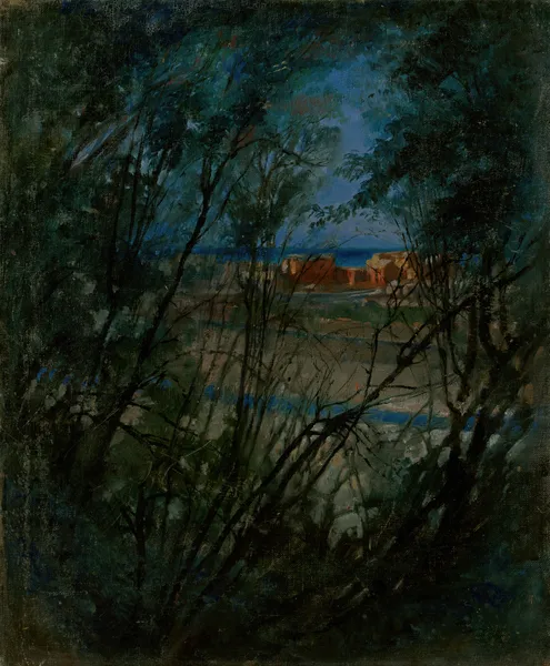 Blue Landscape av Ladislav Mednyánszky