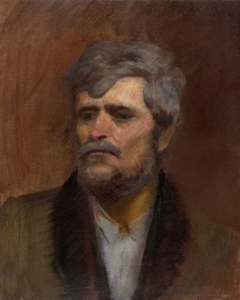 Character Head Study of a Man av Ladislav Mednyánszky