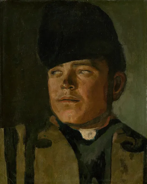 Groom in a Fur Cap av Ladislav Mednyánszky