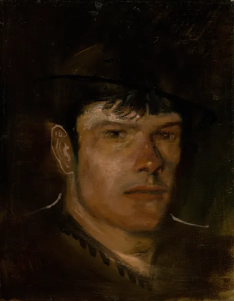 Lad with a Large Ear and a Small Hat av Ladislav Mednyánszky