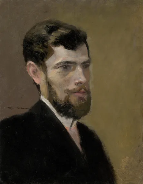 Study of a Bearded Man in a Black Suit av Ladislav Mednyánszky